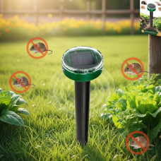 Сонячний відлякувач кротів Solar Rodent Repeller ультразвуковий для гризунів у землю