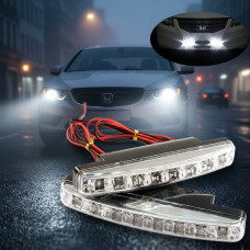 Денні ходові вогні автомобільні DRL 8 LED Спартак світлодіодні