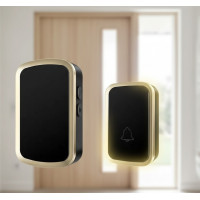 Дзвінок дверний бездротовий 38 мелодій приймач живлення батарейки + microUSB