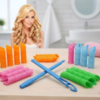 Чарівні локони для швидкого завивання довгого волосся Бігуді Magic Leverag