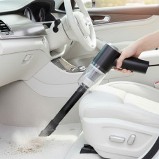 Портативний автомобільний пилосос 2 в 1 Vacuum Cleaner 8696 з насадками, бездротовою, 120 Вт, 4500 Па, чорний