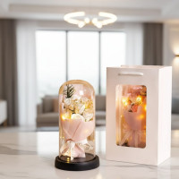 Букет із мила 7 троянд у колбі з LED-підсвіткою KR-03 декоративний виріб