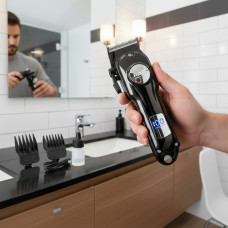 Бездротова машинка для стриження волосся RAF R4022 з насадками, акумуляторна, USB-зарядка