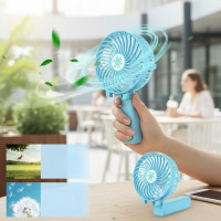 Ручний портативний мінівентилятор трансформер handy fan з акумулятором 18650