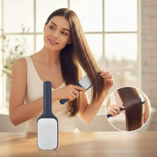 Масажний гребінець Hair Straightener AND LY-639 з функцією самоочищення для всіх типів волосся