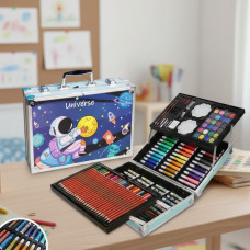Комплект для малювання "Астронавт" 145 предметів із кейсом