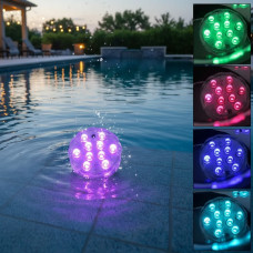 Світлодіодна лампа підсвітка з пультом ДК 12 кольорів MAG-717 бездротова на батарейках