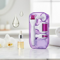 Набір мезоролерів 5в1 для обличчя та тіла Derma Roller Set з титановими мікроголками