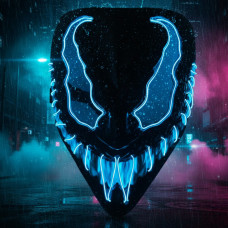 Маска Venom Aurora із синьою неоновою підсвіткою