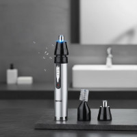 Тример 3 в 1 для стрижки брів, волосся в носі та вухах, бороди Gemei GM-3107 Акумуляторний