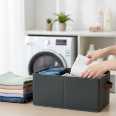 Скринька-органайзер KZ-212 для дому 46х28х20 см Сірий