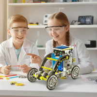 Конструктор, що працює на сонячних батареях Білий CIC 21-615 Educational Solar Robot Kit 14 in 1