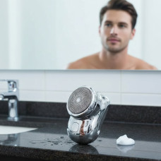 Акумуляторна мініелектробритва Sanqiao для сухого гоління бездротова портативна