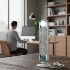 Акумуляторний ліхтар на сонячній батареї Акумуляторна портативна світлодіодна лампа YL-8683T LED SOLAR