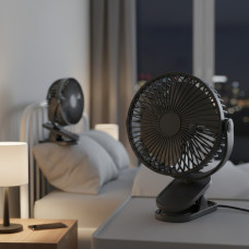 Вентилятор настільний USB із 3 турбінами, поворот 360° охолоджувальний для дому та офісу
