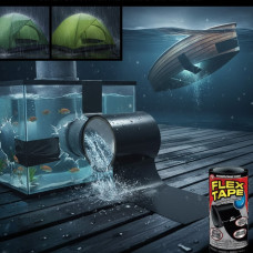 Водонепроникна ізоляційна клейка стрічка скотч надміцна 20см х150 см Фаст тейп Fast Tape Flex Tape