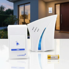 Бездротовий дверний дзвінок музичний D8610 Luckarm Intligent для дому та квартири на батарейках