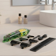 Машинка для стриження волосся HAIR CUTTER LY-452 прозора акумуляторна