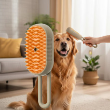 Щітка з парою Steamy Brush E-W3317 для грумінгу собак, кішок та інших хатніх вихованців