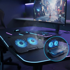 Підставка для ноутбука з подвійним вентилятором і регулюванням висоти XSTRIKE XS-11