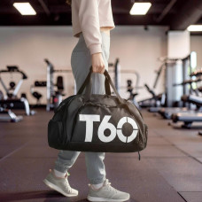 Рюкзак трансформер спортивний універсальний Т60, чорний, водонепроникний, з відділенням для взуття