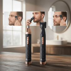 Чоловічий тример Geemy GM-3108 (3 в 1) для носа, вух і брів Універсальний