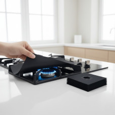 Тефлонова жиронепроникна накладка на газову плиту, захисний папір для плити 10 шт.