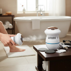 Пристрій для чищення п'ят Електрична пемза для ніг Pedi Vac, для видалення мозолів змертвілої шкіри