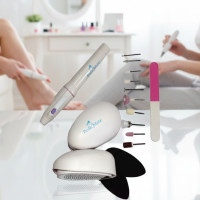 Манікюрний педикюрний набір Pedi Mate 18 предметів/комплект пилок для п'ят і фрезер із 10 насадками