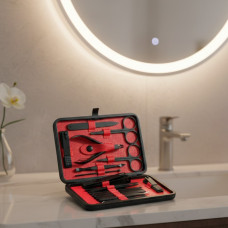 Професійний косметичний набір на 18 предметів, для манікюру, педикюру