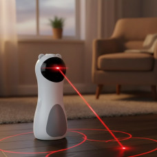 Автоматична лазерна іграшка для кішок W1 з USB і батарейками, 5 режимів руху