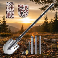 Складана лопата-мультитул 10-в-1 Multifunctional shovel ES-118 лопата з чохлом Складана