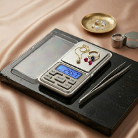 Ювелірні електронні ваги кишенькові з LCD-дисплеєм Domotec MS-1728C 0,01 — 100 г