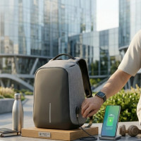 Рюкзак Антивор Bobby з usb-портом, XD Design, чорний