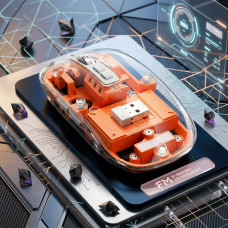 Ігрова прозора миша M133, бездротова мишка з акумулятором, акумуляторна ігрова миша