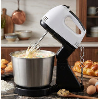 Міксер із металевою чашею ручним 7 режимів 2 л Domotec R-6637W