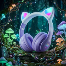Навушники Бездротові дитячі Bluetooth з котячими вушками та підсвіткою STN-28 PRO