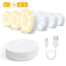 LED светильник YC03 набор 3 шт с датчиком движения аккумуляторный магнитный ночник для коридора
