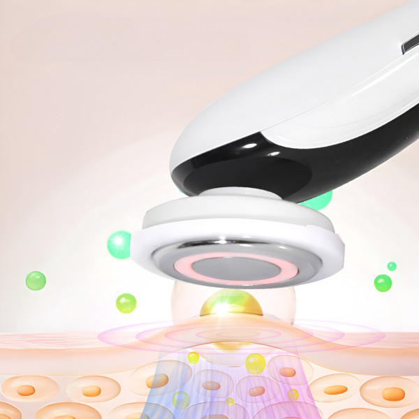 Электрический массажер для лица и шеи 7 в 1 с микротоками и LED-подсветкой