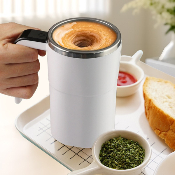 Кружка с подогревом и LCD дисплеем JB-01 Self Stirring Mug 380 мл с функцией саморазмешивания