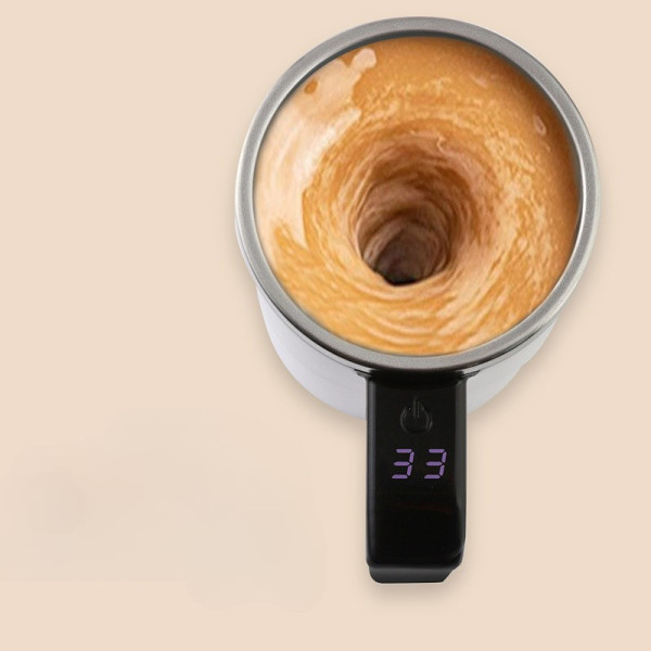 Кружка с подогревом и LCD дисплеем JB-01 Self Stirring Mug 380 мл с функцией саморазмешивания