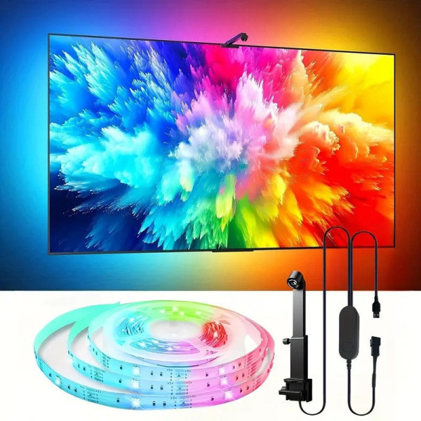 Светодиодная RGBIC лента 4.2 м для подсветки телевизора с синхронизацией Smart TV