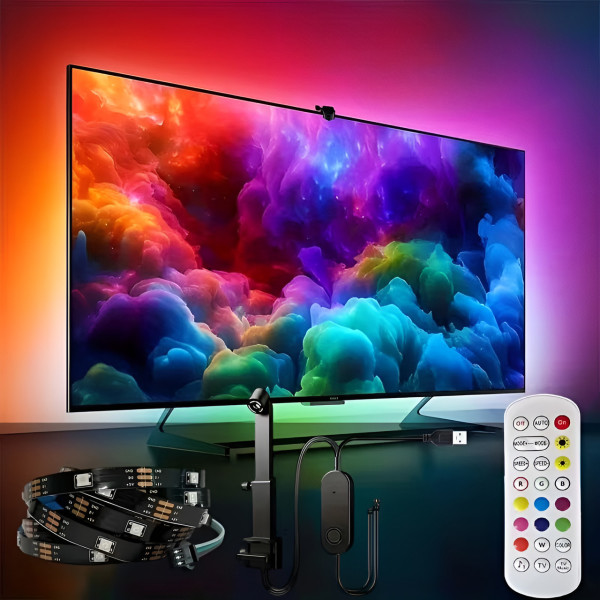 Светодиодная RGBIC лента 4.2 м для подсветки телевизора с синхронизацией Smart TV