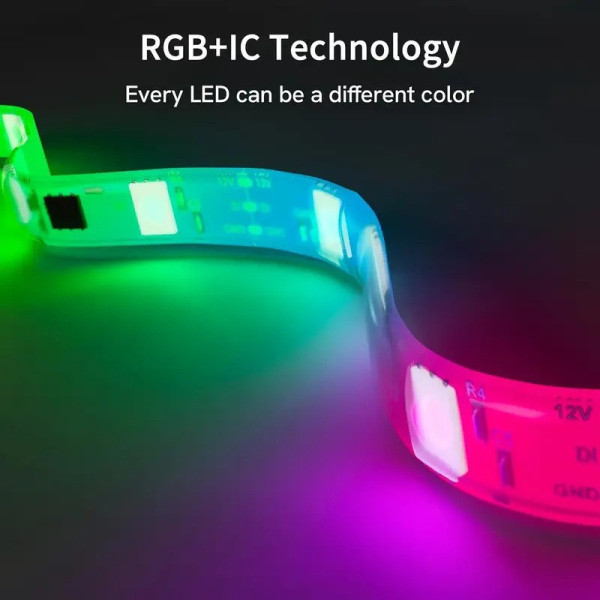 Светодиодная RGBIC лента 4.2 м для подсветки телевизора с синхронизацией Smart TV