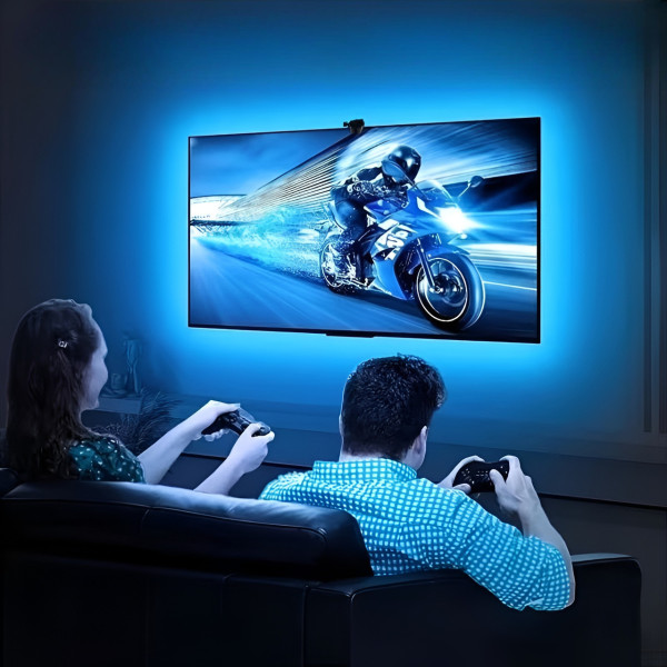 Светодиодная RGBIC лента 4.2 м для подсветки телевизора с синхронизацией Smart TV