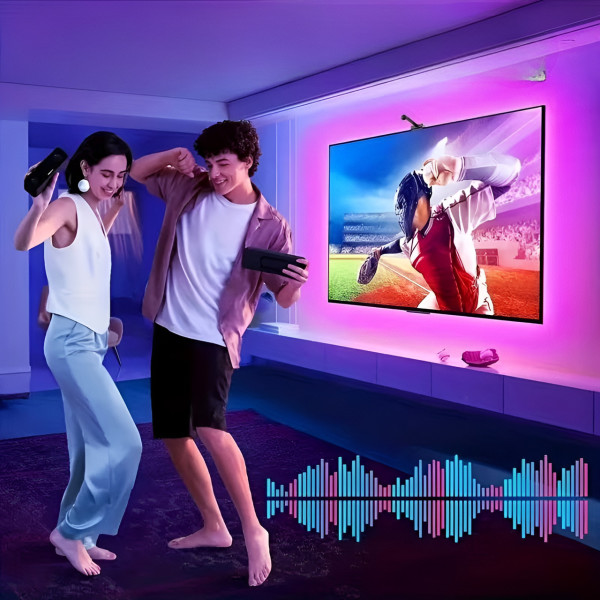 Светодиодная RGBIC лента 4.2 м для подсветки телевизора с синхронизацией Smart TV