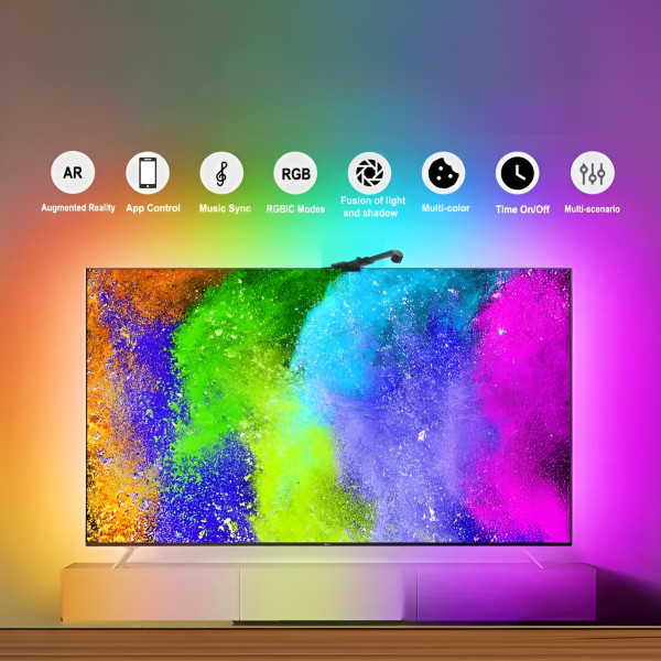 Светодиодная RGBIC лента 4.2 м для подсветки телевизора с синхронизацией Smart TV