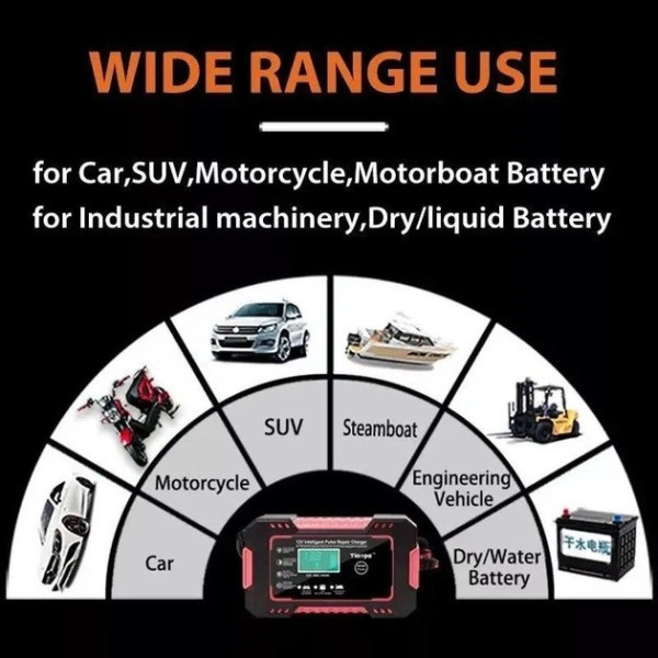 Универсальное зарядное устройство для автомобильного аккумулятора 12V 5Ah