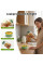 Портативный салатник AND1662 Salad Pad 300 мл с отделением для соуса из пластика прозрачный