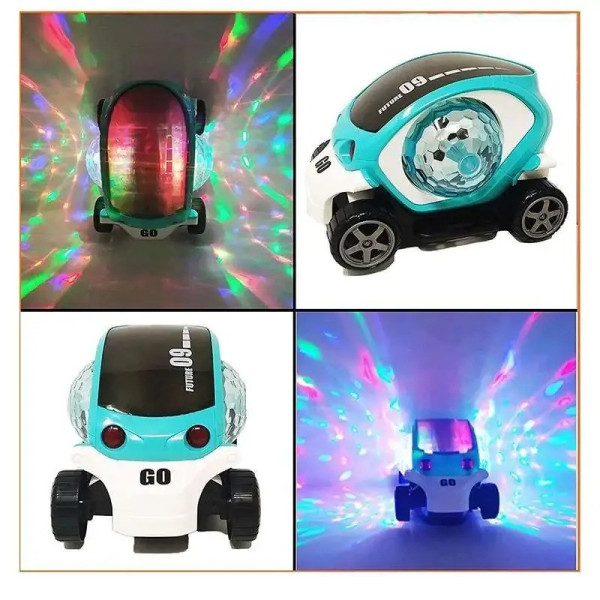 Детская машинка AND CX-865 с LED подсветкой и вращающимся прозрачным корпусом